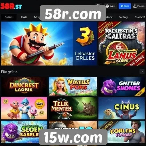 Jogos populares disponíveis no 58r.com em detalhes